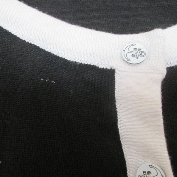 NEW black white rabbit sweater cardigan size small nwot - Picture 5 of 5